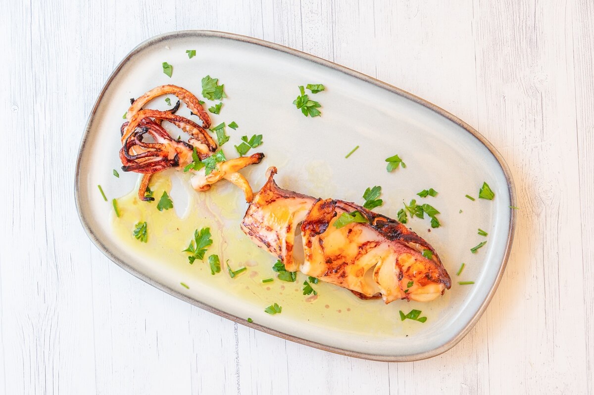 Grilled squid